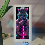 Demon Slayer Anime Merchandise Led Night Light Exquisite Painting Bedroom Atmosphere Desk Lamp Desktop Decoration Ornament Gift